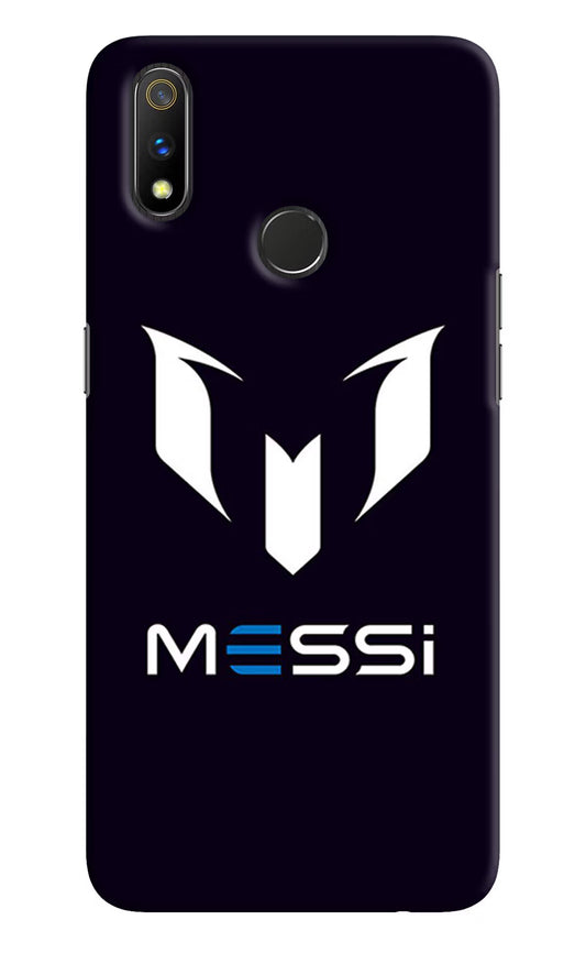 Messi Logo Realme 3 Pro Hard Case Back Cover by Casekaro