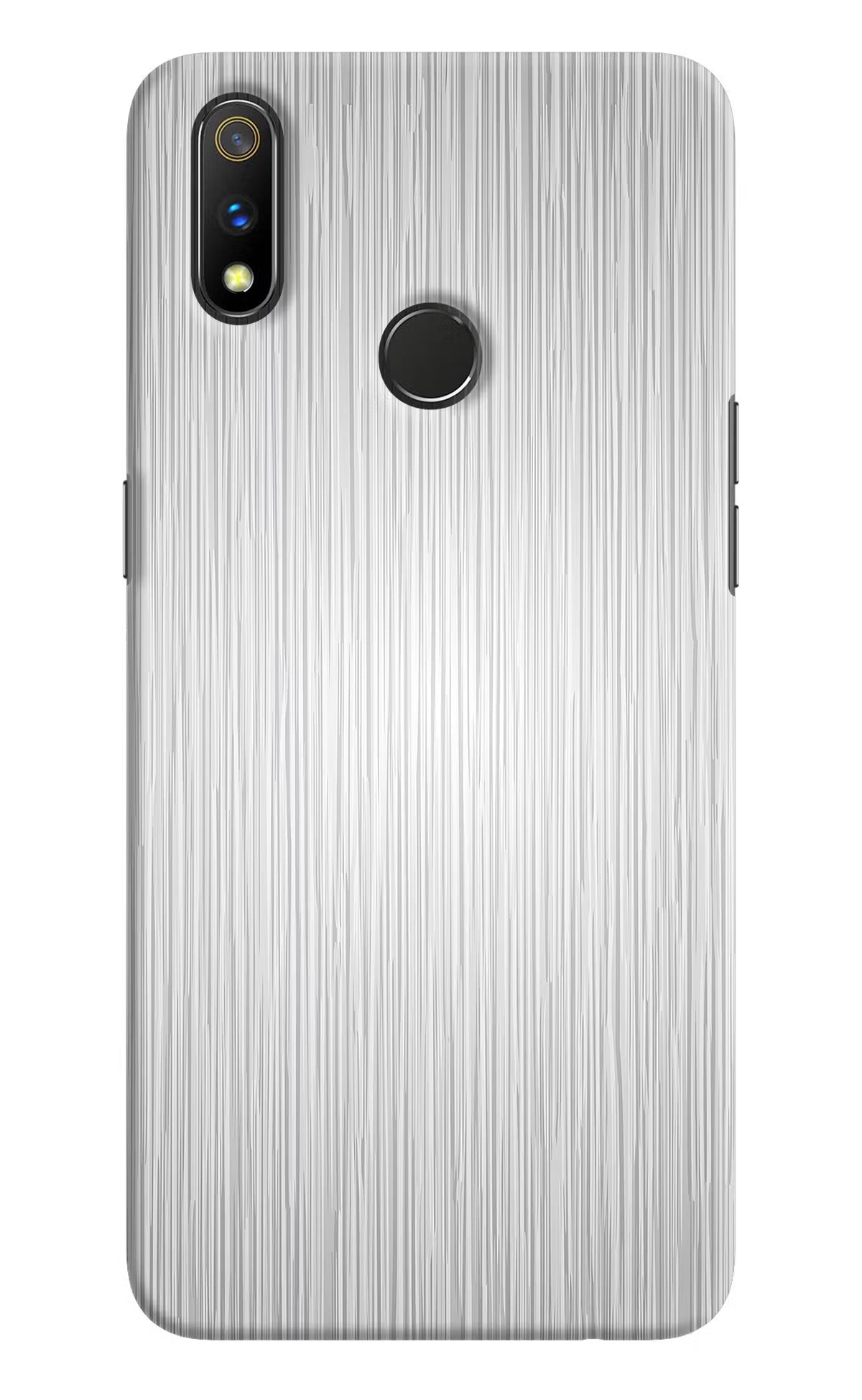 Wooden Grey Texture Realme 3 Pro Hard Case Back Cover by Casekaro