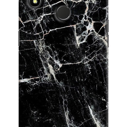 Black Marble Texture Realme 3 Pro Hard Case Back Cover by Casekaro