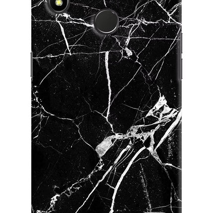 Black Marble Pattern Realme 3 Pro Hard Case Back Cover by Casekaro
