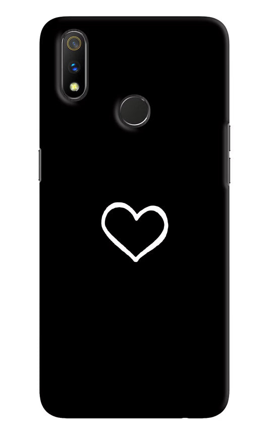 Heart Realme 3 Pro Hard Case Back Cover by Casekaro