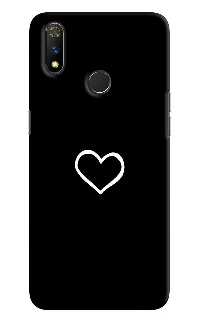 Heart Realme 3 Pro Hard Case Back Cover by Casekaro