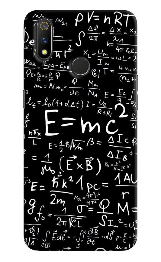 Physics Formula Realme 3 Pro Hard Case Back Cover by Casekaro