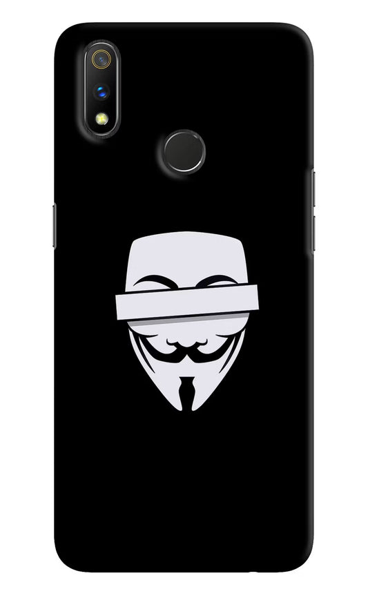 Anonymous Face Realme 3 Pro Hard Case Back Cover by Casekaro