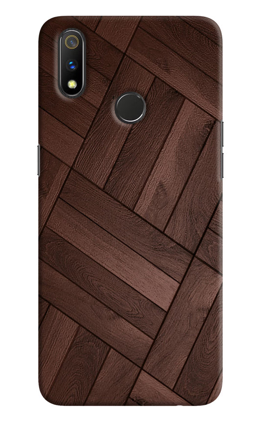 Wooden Texture Design Realme 3 Pro Hard Case Back Cover by Casekaro