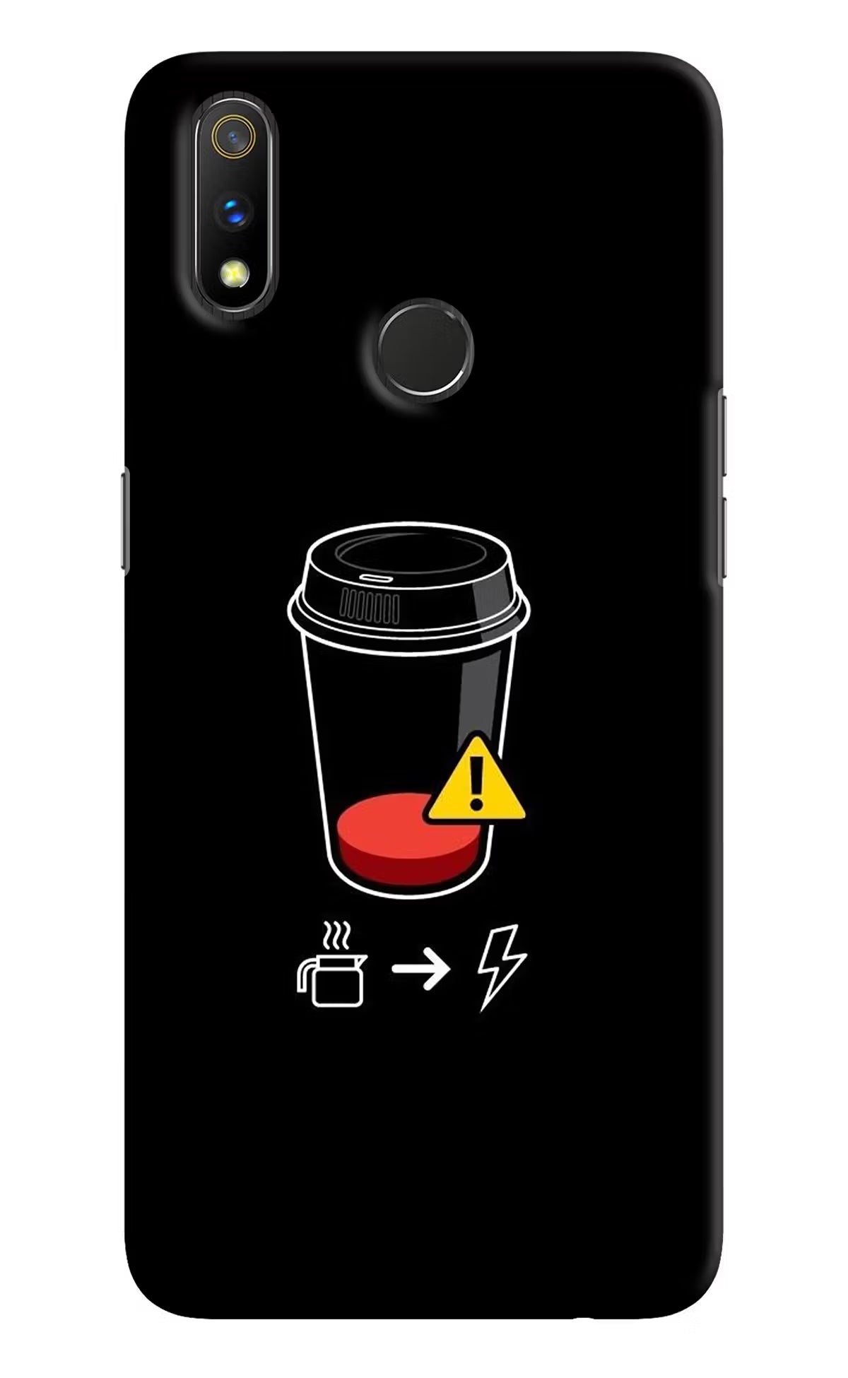 Coffee Realme 3 Pro Hard Case Back Cover by Casekaro