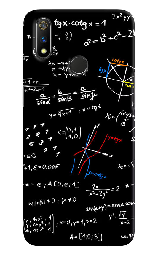 Mathematics Formula Realme 3 Pro Hard Case Back Cover by Casekaro