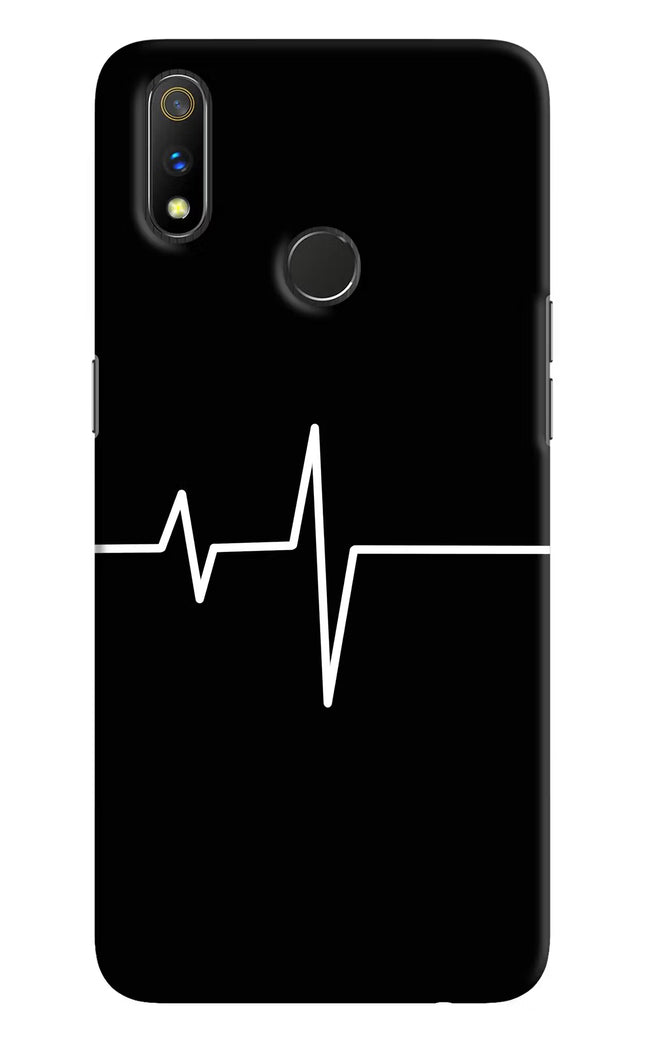 Heart Beats Realme 3 Pro Hard Case Back Cover by Casekaro