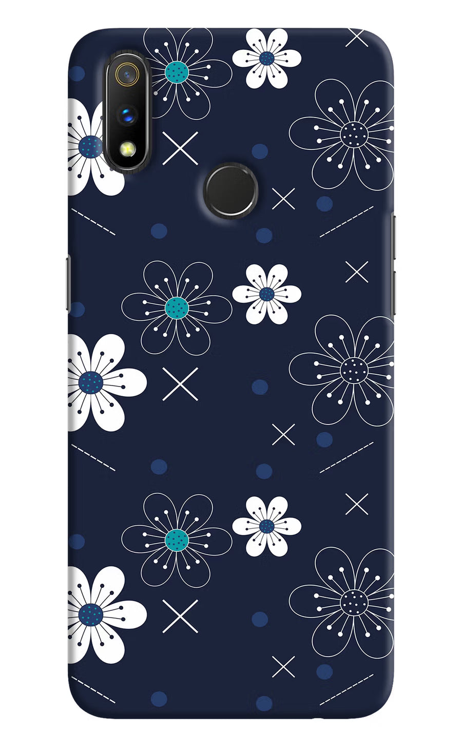 Flowers Realme 3 Pro Back Cover, Hard case