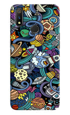 Space Abstract Realme 3 Pro Hard Case Back Cover by Casekaro