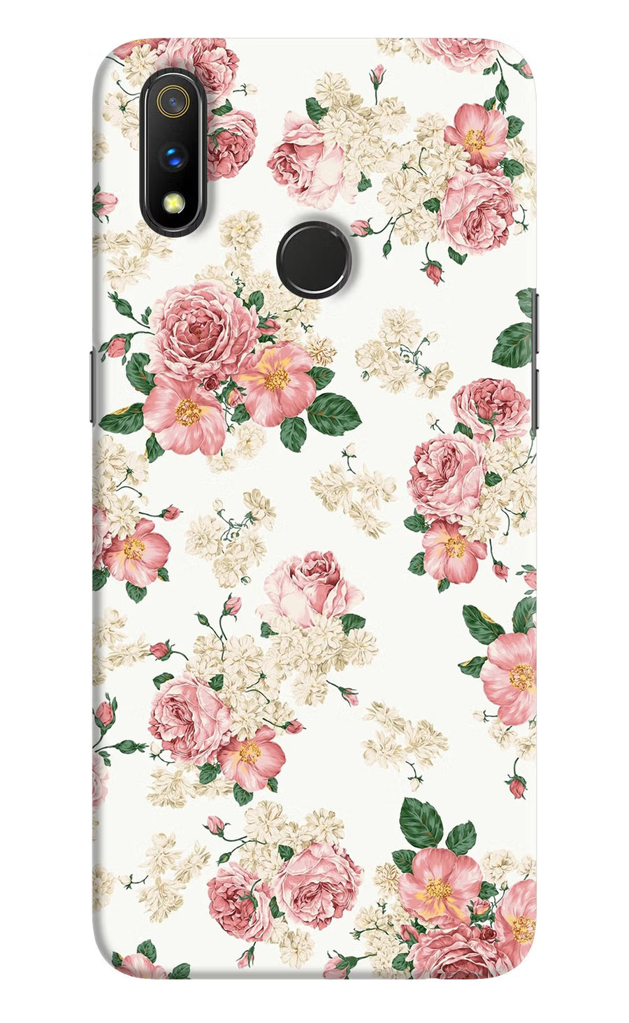 Flowers Realme 3 Pro Back Cover, Hard case
