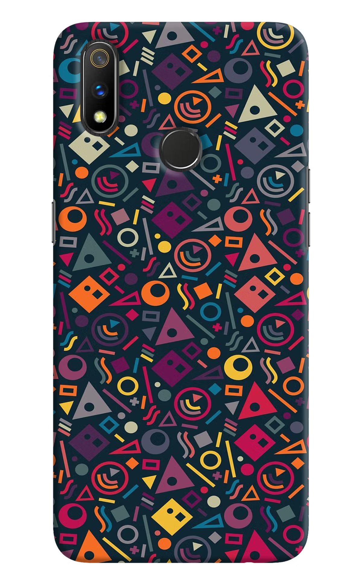Geometric Abstract Realme 3 Pro Hard Case Back Cover by Casekaro