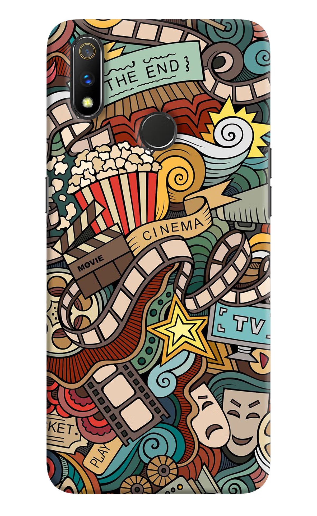 Cinema Abstract Realme 3 Pro Hard Case Back Cover by Casekaro