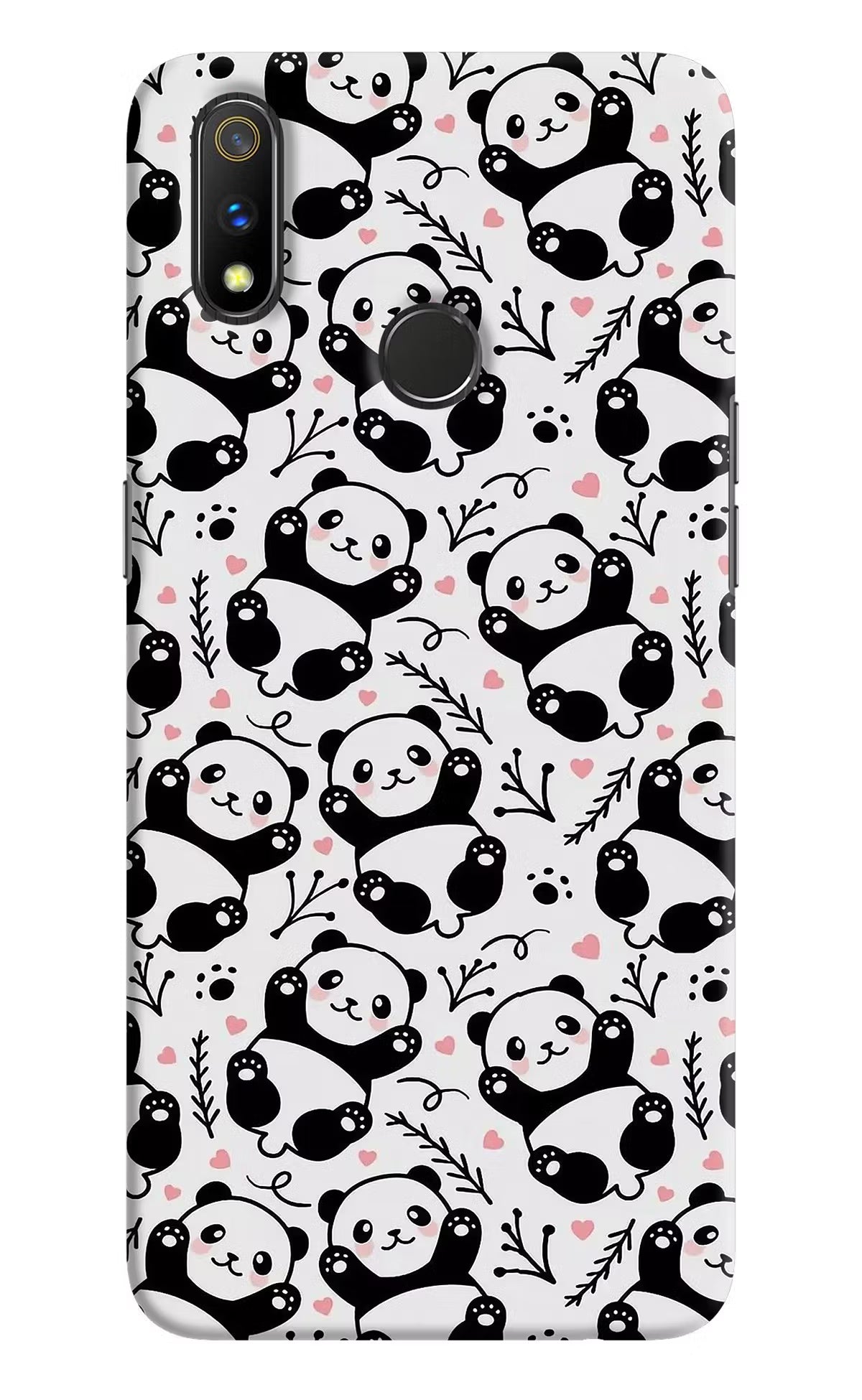 Cute Panda Realme 3 Pro Hard Case Back Cover by Casekaro