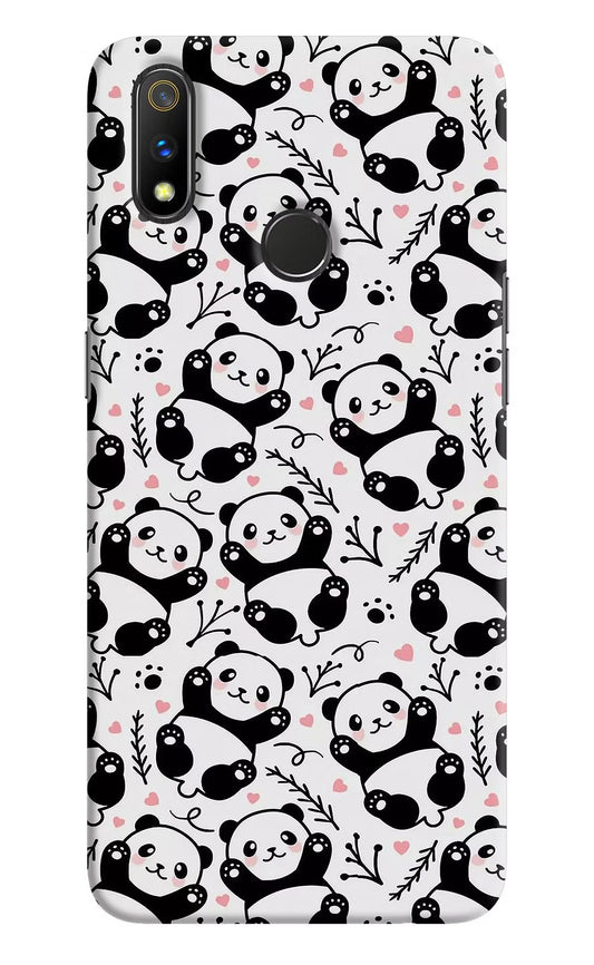 Cute Panda Realme 3 Pro Hard Case Back Cover by Casekaro