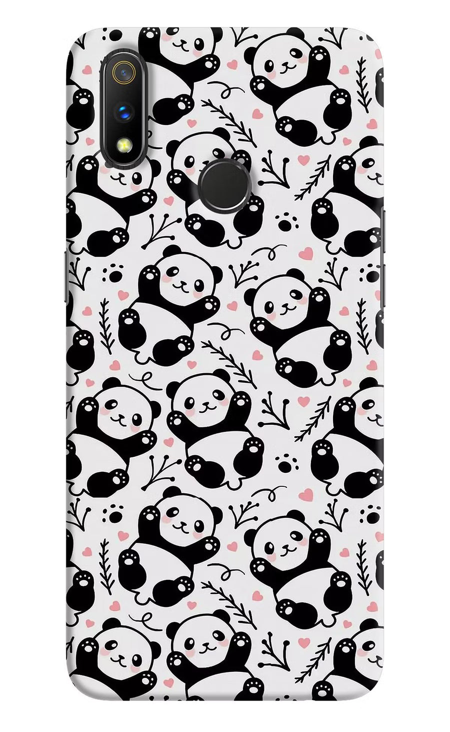 Cute Panda Realme 3 Pro Back Cover, Hard case