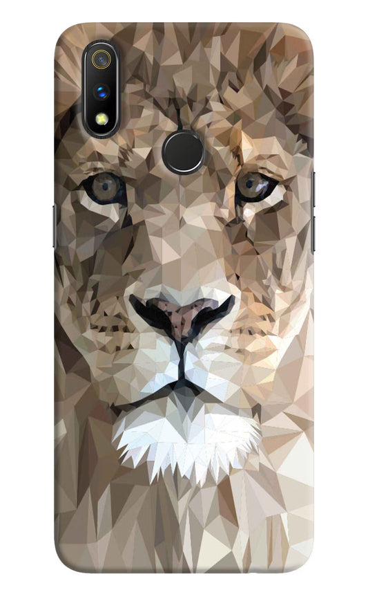 Lion Art Realme 3 Pro Hard Case Back Cover by Casekaro
