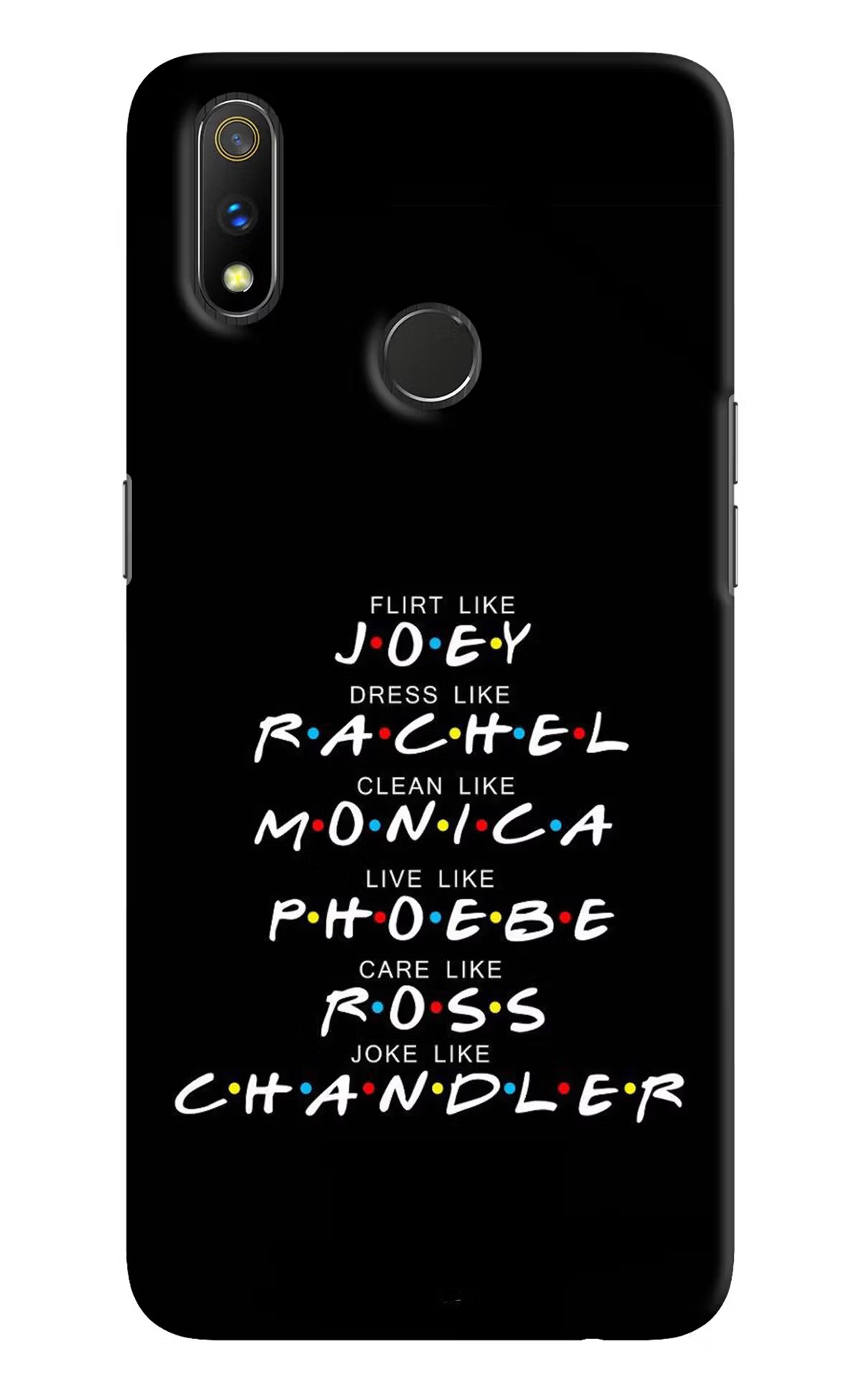 FRIENDS Character Realme 3 Pro Hard Case Back Cover by Casekaro