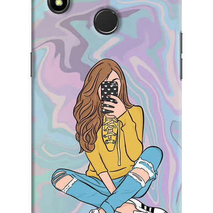 Selfie Girl Realme 3 Pro Hard Case Back Cover by Casekaro