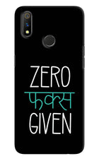 Zero Fucks Given Realme 3 Pro Hard Case Back Cover by Casekaro