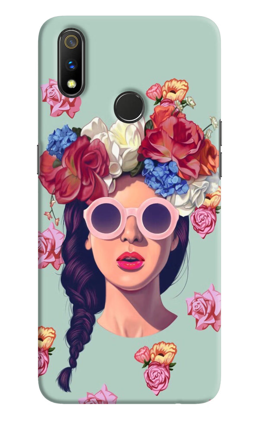 Pretty Girl Realme 3 Pro Back Cover, Hard case