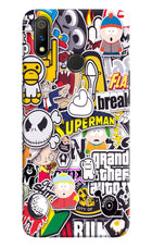 Sticker Bomb Realme 3 Pro Hard Case Back Cover by Casekaro