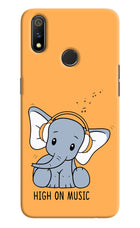High On Music Realme 3 Pro Hard Case Back Cover by Casekaro