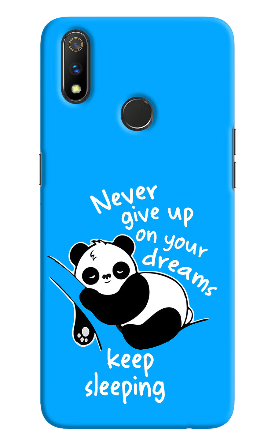 Keep Sleeping Realme 3 Pro Back Cover, Hard case