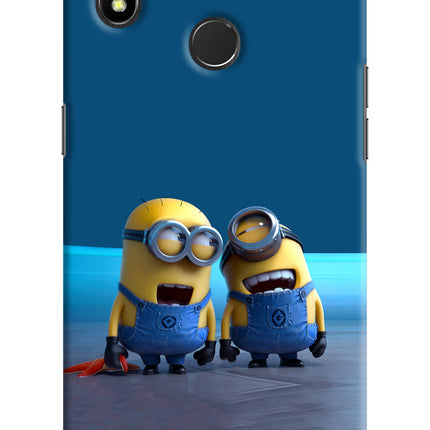 Minion Laughing Realme 3 Pro Hard Case Back Cover by Casekaro