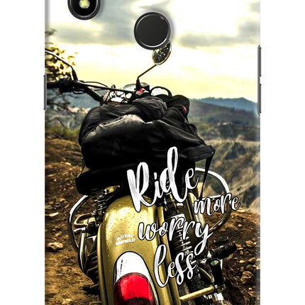 Ride More Worry Less Realme 3 Pro Hard Case Back Cover by Casekaro