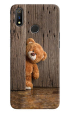 Teddy Wooden Realme 3 Pro Hard Case Back Cover by Casekaro