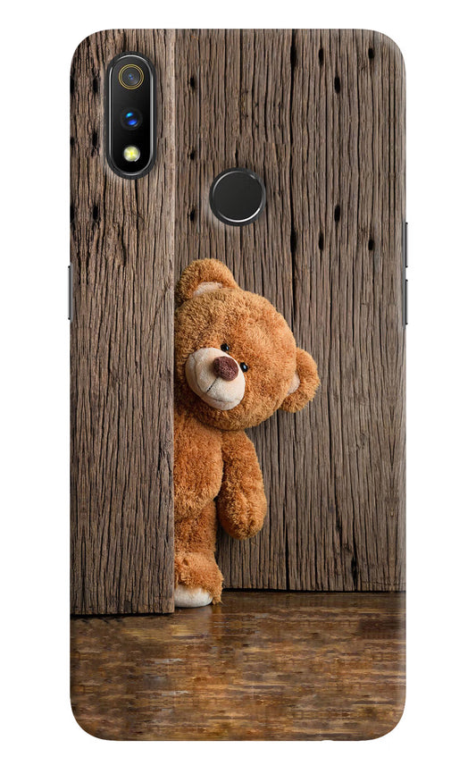 Teddy Wooden Realme 3 Pro Hard Case Back Cover by Casekaro