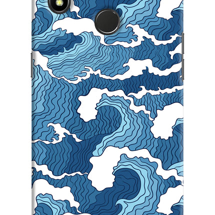 Blue Waves Realme 3 Pro Hard Case Back Cover by Casekaro