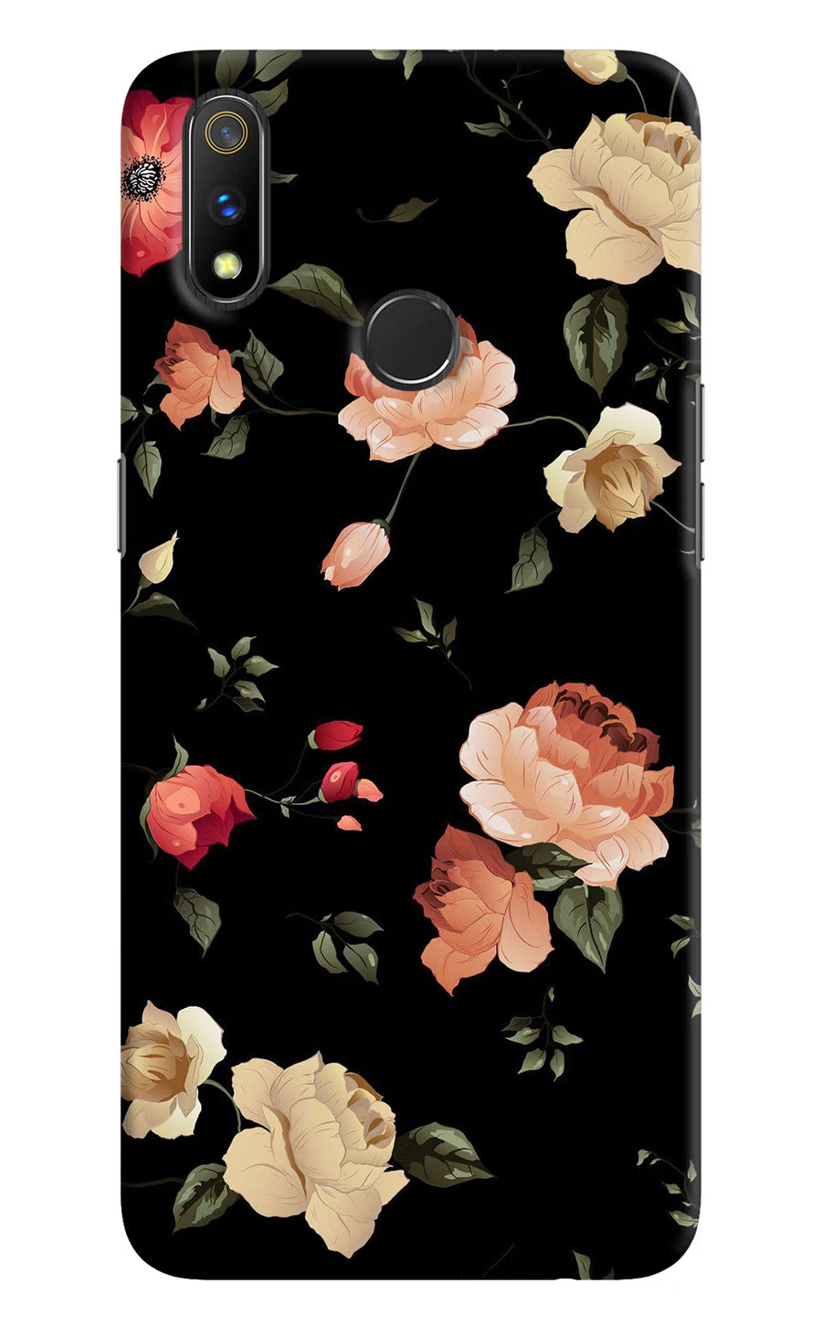 Flowers Realme 3 Pro Back Cover, Hard case
