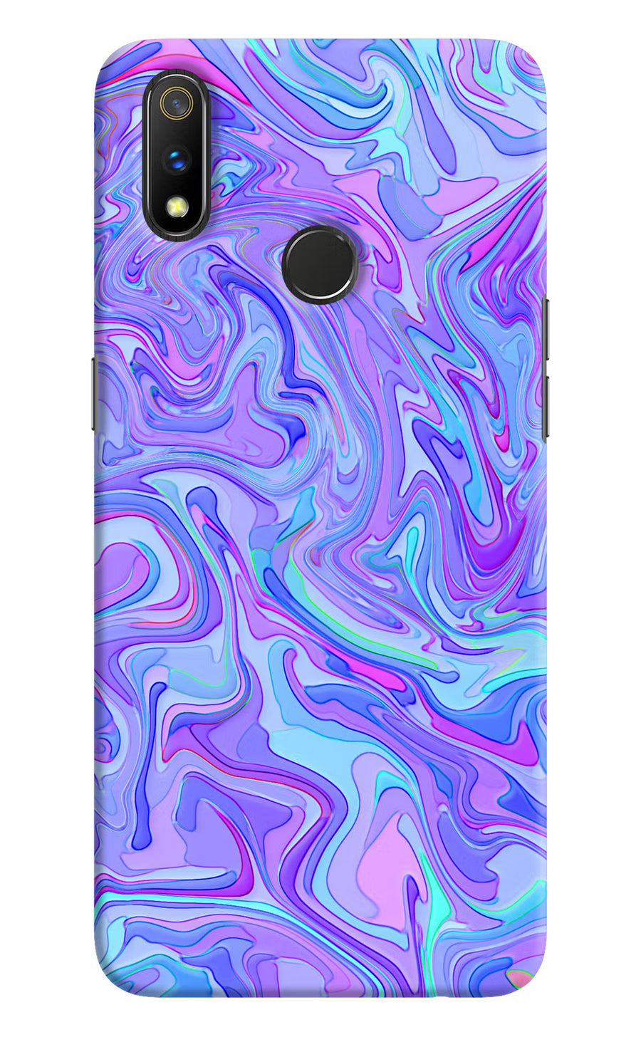 Glitter Realme 3 Pro Back Cover, Hard case