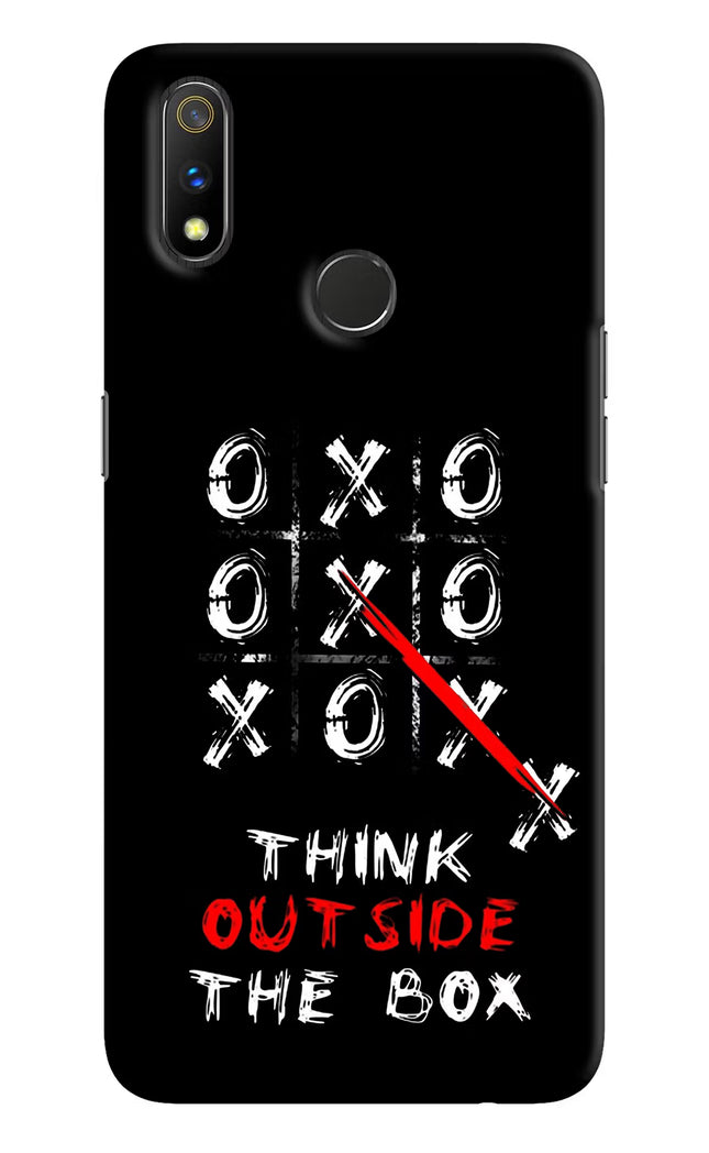 Think out of the BOX Realme 3 Pro Hard Case Back Cover by Casekaro