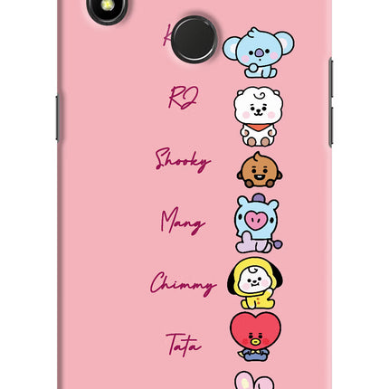 BTS names Realme 3 Pro Hard Case Back Cover by Casekaro