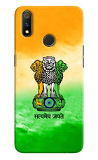 Satyamev Jayate Flag Realme 3 Pro Hard Case Back Cover by Casekaro