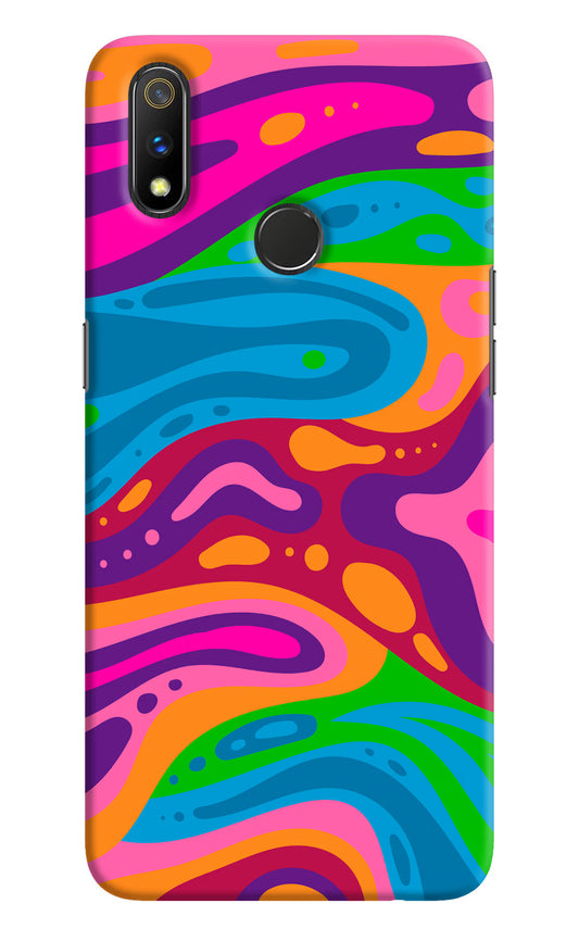 Trippy Pattern Realme 3 Pro Hard Case Back Cover by Casekaro