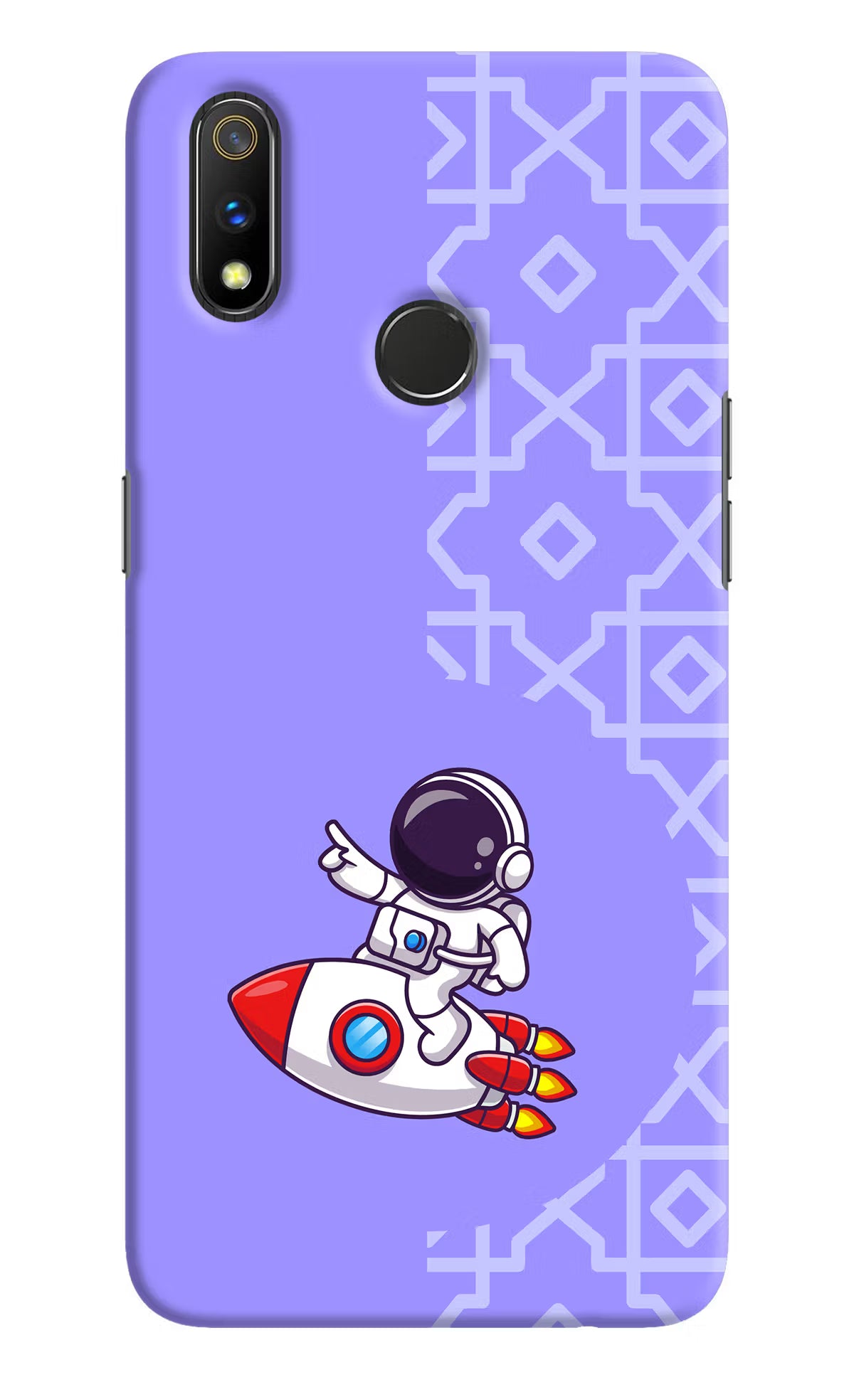 Cute Astronaut Realme 3 Pro Hard Case Back Cover by Casekaro
