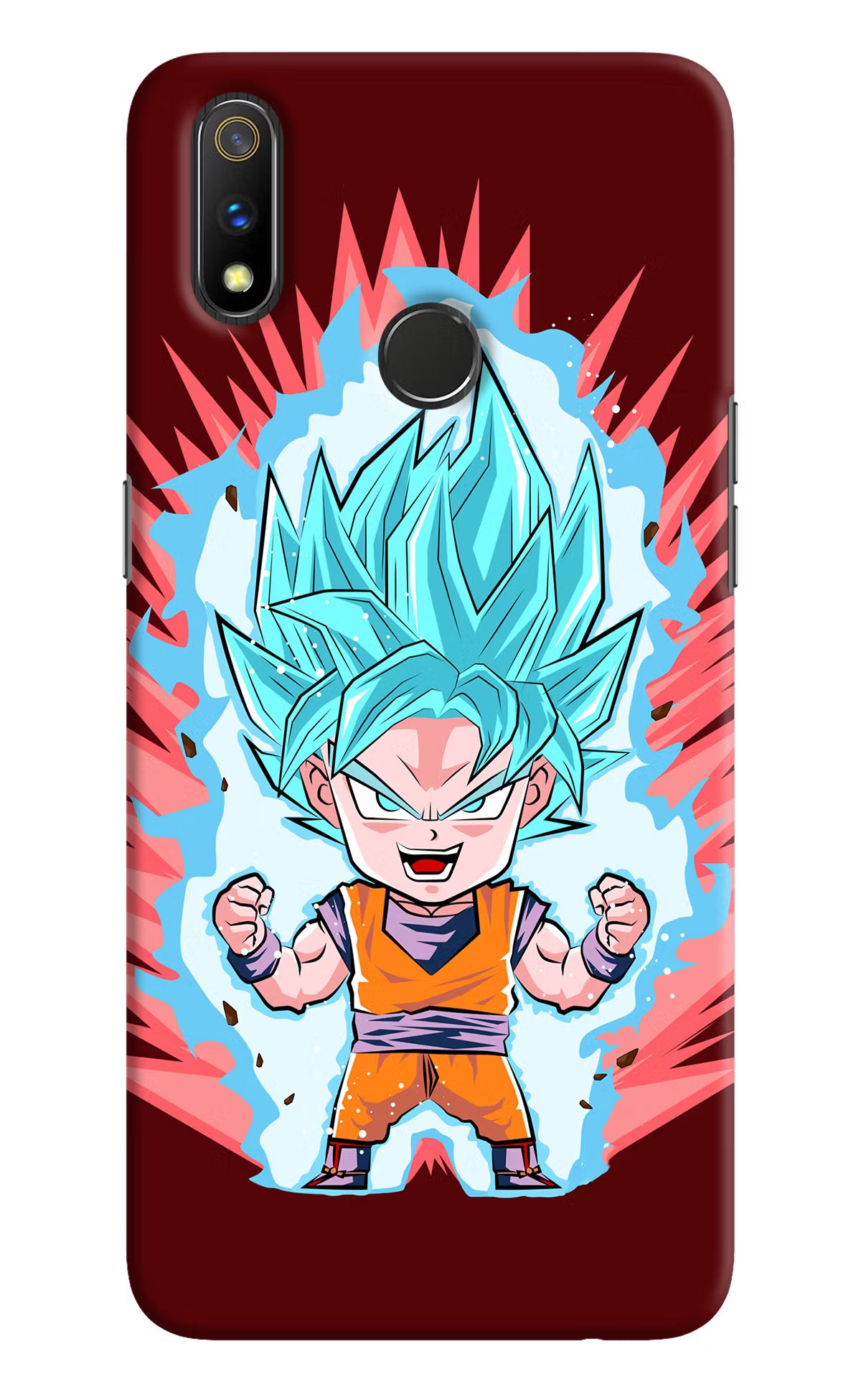 Goku Little Realme 3 Pro Hard Case Back Cover by Casekaro