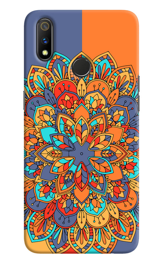 Color Mandala Realme 3 Pro Hard Case Back Cover by Casekaro
