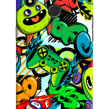 Game Doodle Realme 3 Pro Hard Case Back Cover by Casekaro