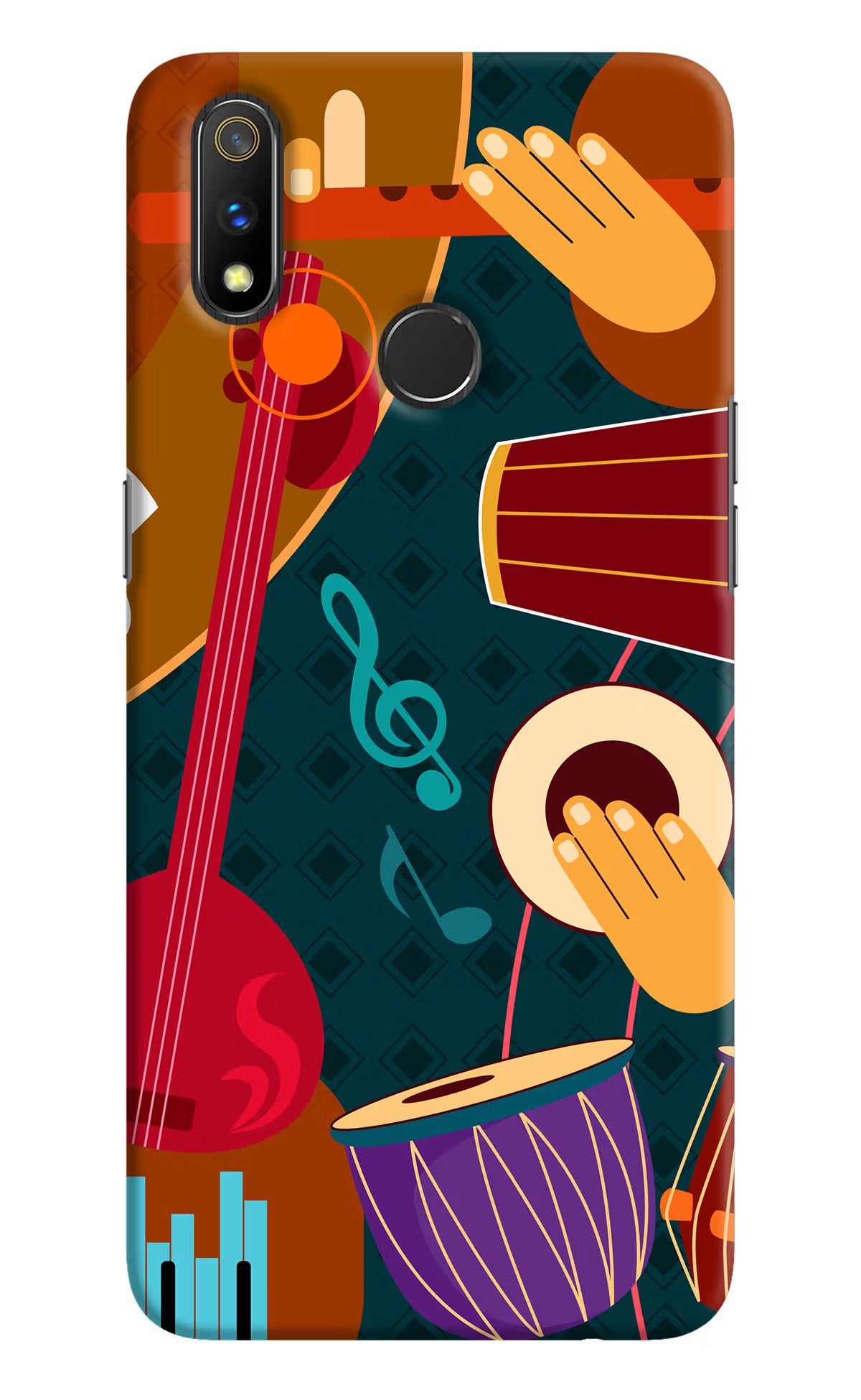 Music Instrument Realme 3 Pro Hard Case Back Cover by Casekaro