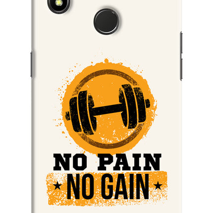 No Pain No Gain Realme 3 Pro Hard Case Back Cover by Casekaro