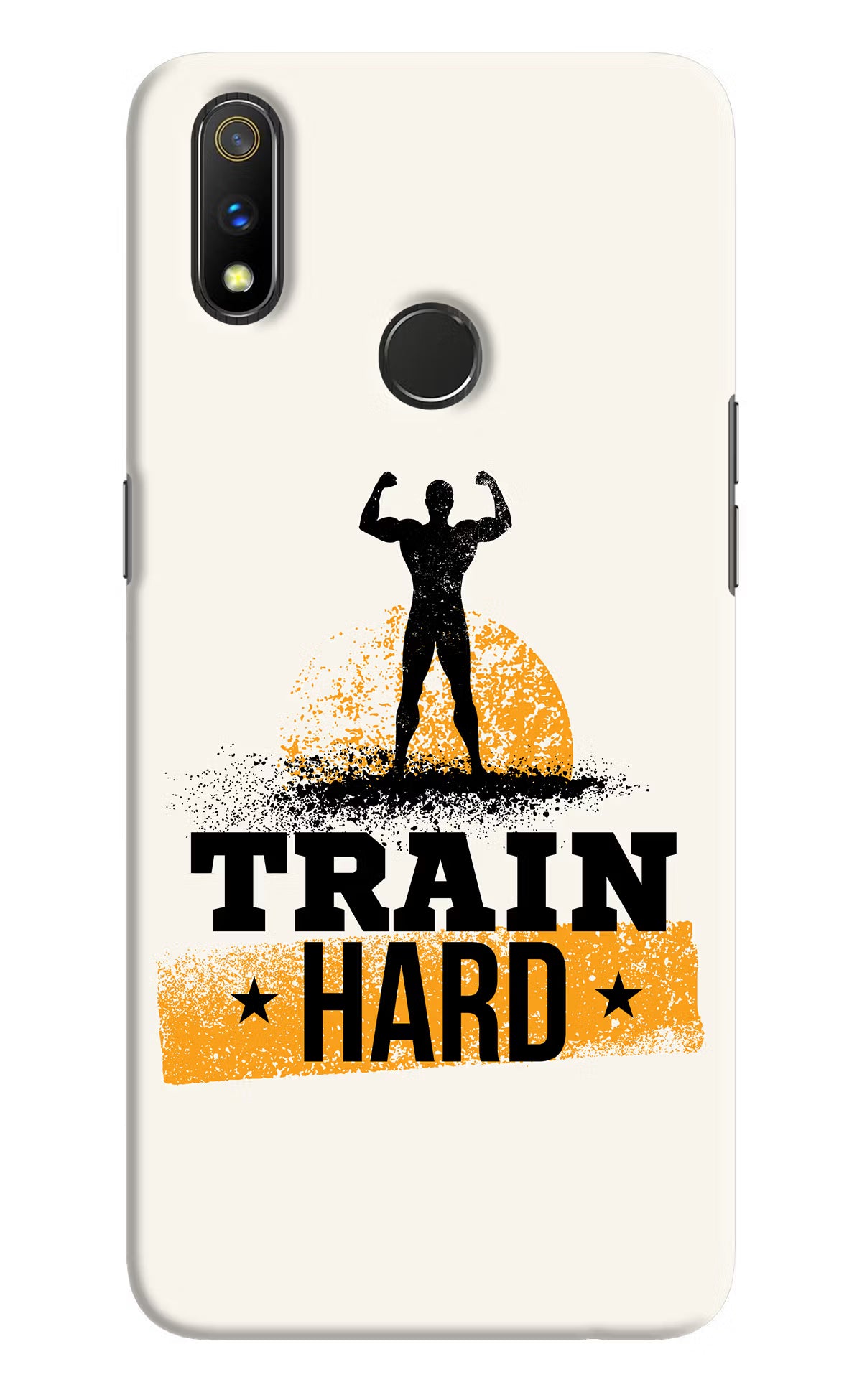Train Hard Realme 3 Pro Hard Case Back Cover by Casekaro