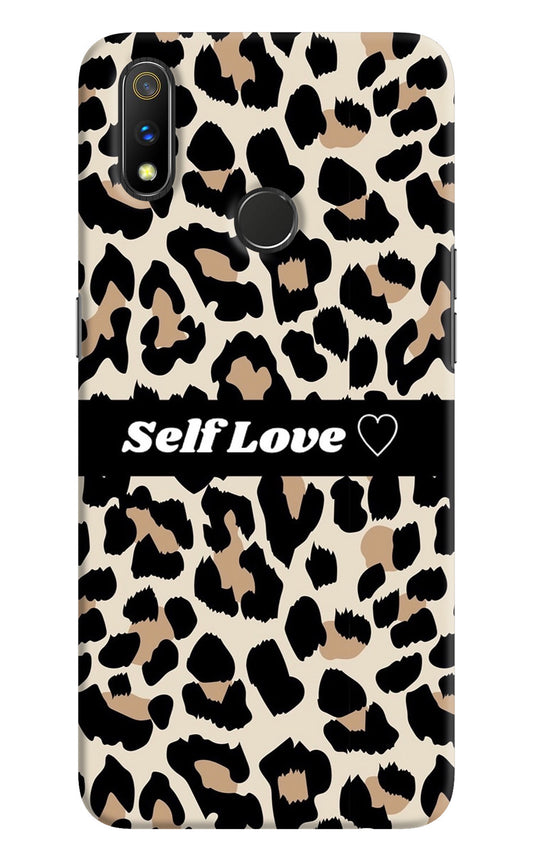 Leopard Print Self Love Realme 3 Pro Back Cover