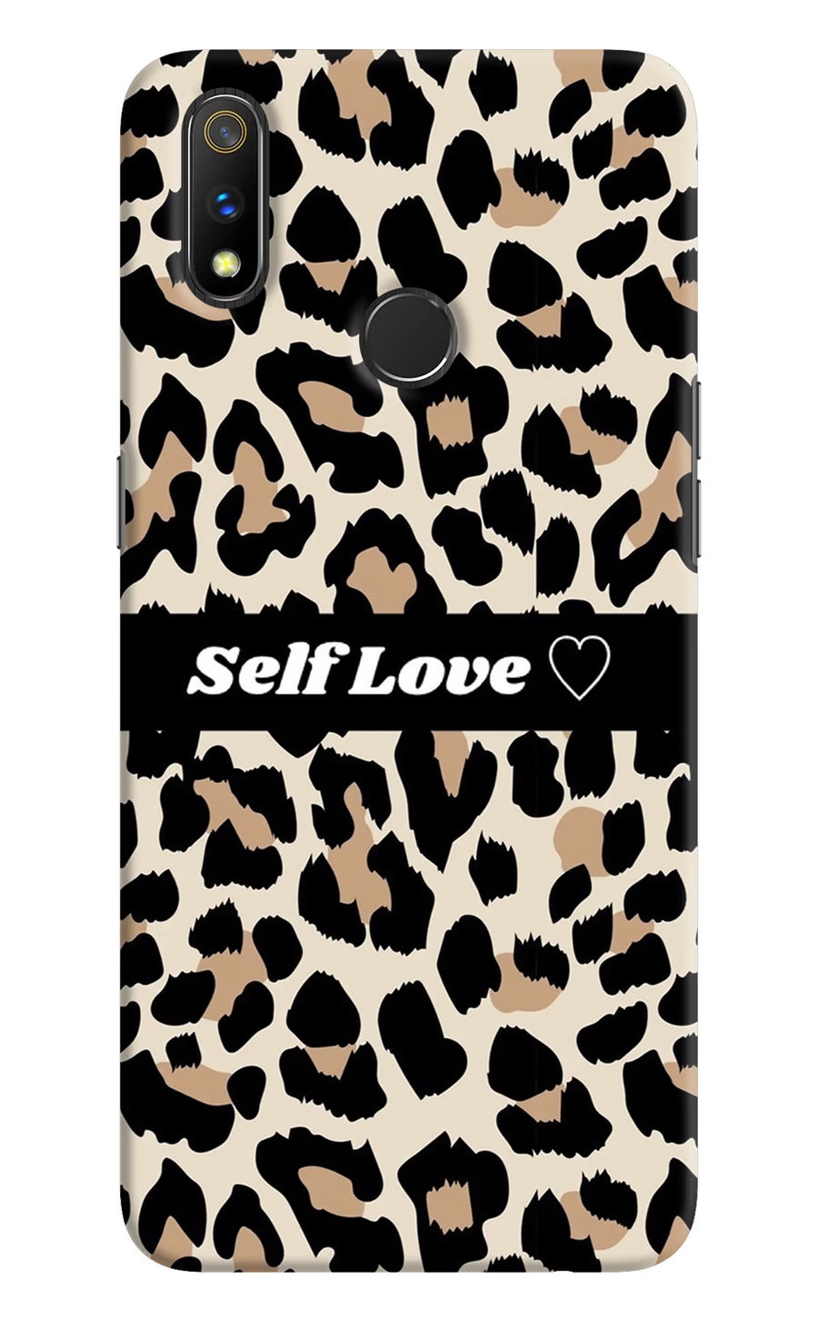 Leopard Print Self Love Realme 3 Pro Back Cover, Hard case