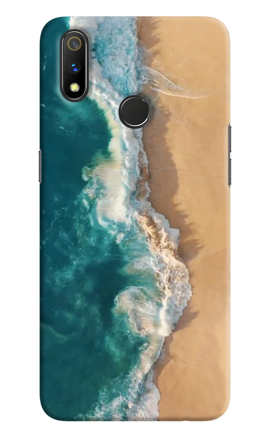 Ocean Beach Realme 3 Pro Back Cover, Hard case