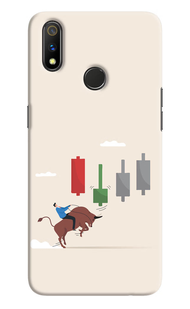 Bull Trading Momentum Realme 3 Pro Hard Case Back Cover by Casekaro